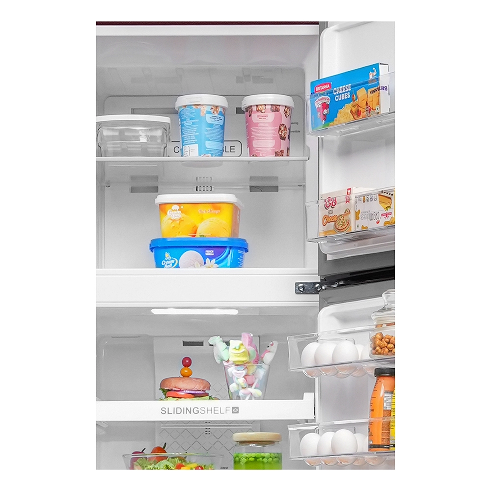 Haier 240L 2 Star Frost Free Double Door Top Mounted Refrigerator With Convertible Modes HRF-2902CRR-P